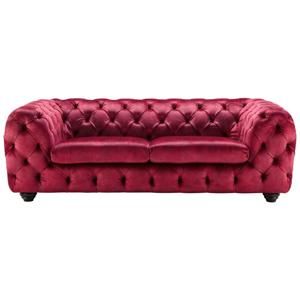 Zweisitzer-sofa In Pink Mit Sitzkissen